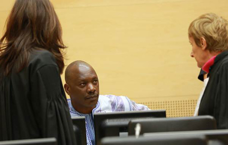 M. Lubanga dans la salle d’audience I de la CPI lors des jugements de la Chambre d’appel aujourd’hui © ICC-CPI