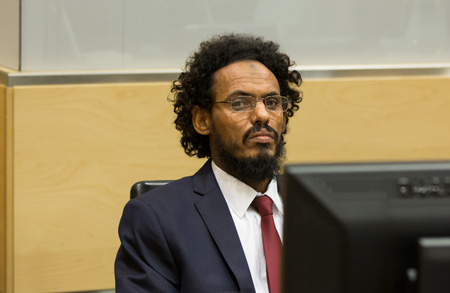 Ahmad Al Faqi Al Mahdi lors de son audience de première comparution le 30 septembre 2015 devant la Cour pénale internationale ©ICC-CPI