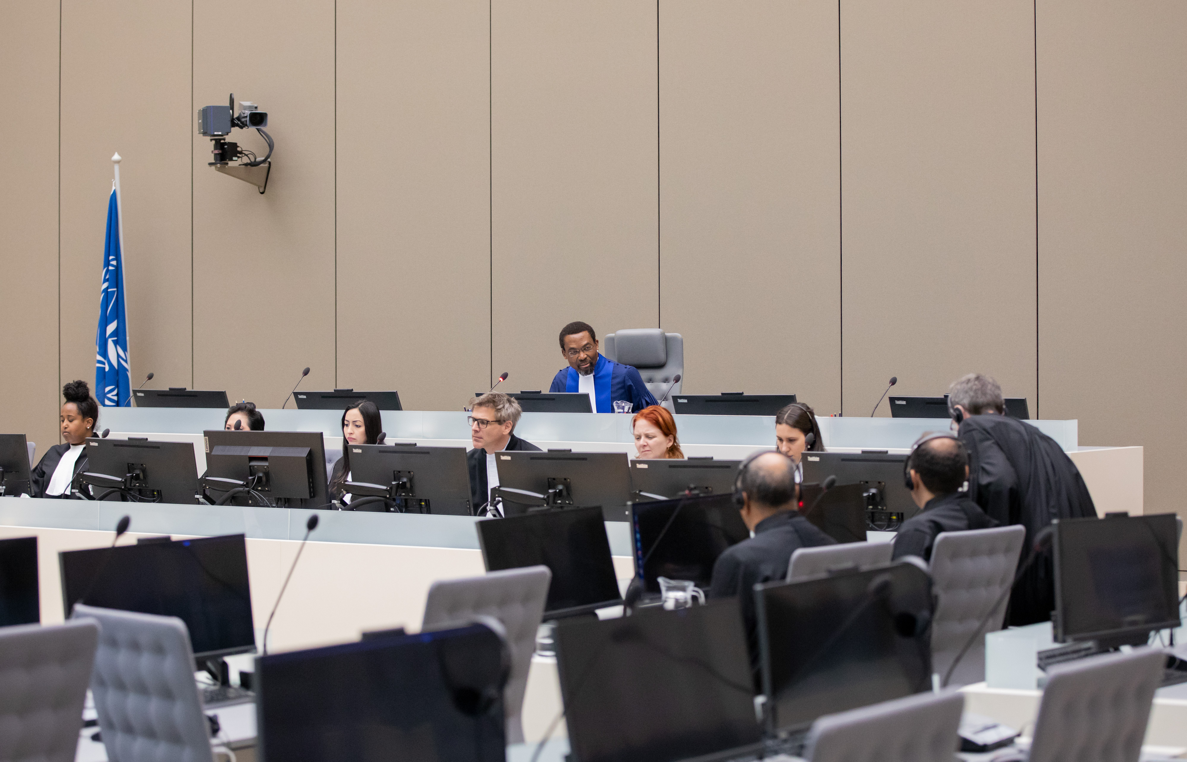 Judge Chile Eboe-Osuji, presiding judge on the appeal regarding the admissibility of the case against Saif Al-Islam Gaddafi, on 9 March 2020 at the International Criminal Court in The Hague (Netherlands) © ICC-CPI