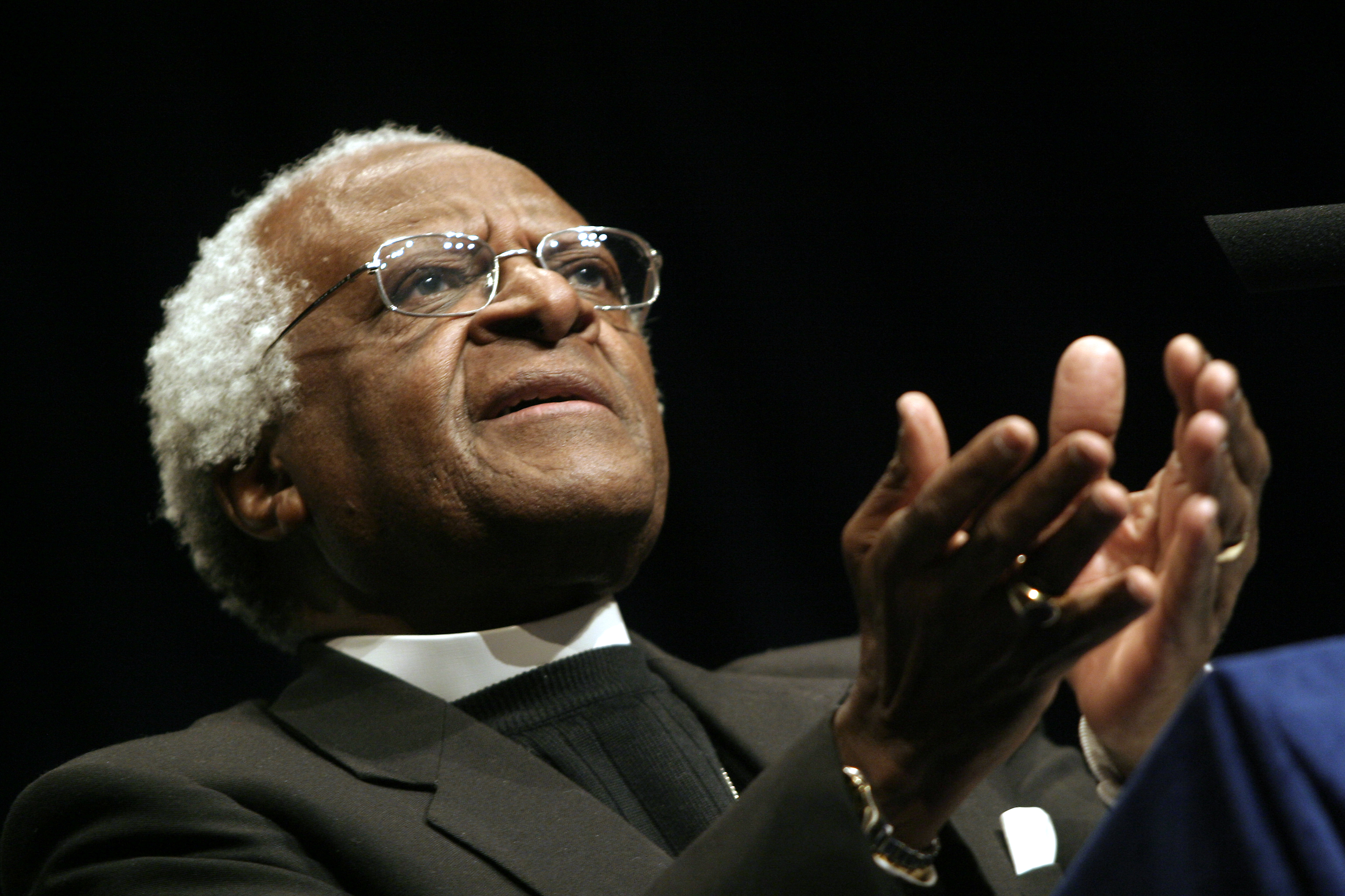 Photo: Archbishop Desmond Tutu speaks at the Inauguration Ceremony for the Trust Fund for Victims, 2004 @ICC-CPI<br>
