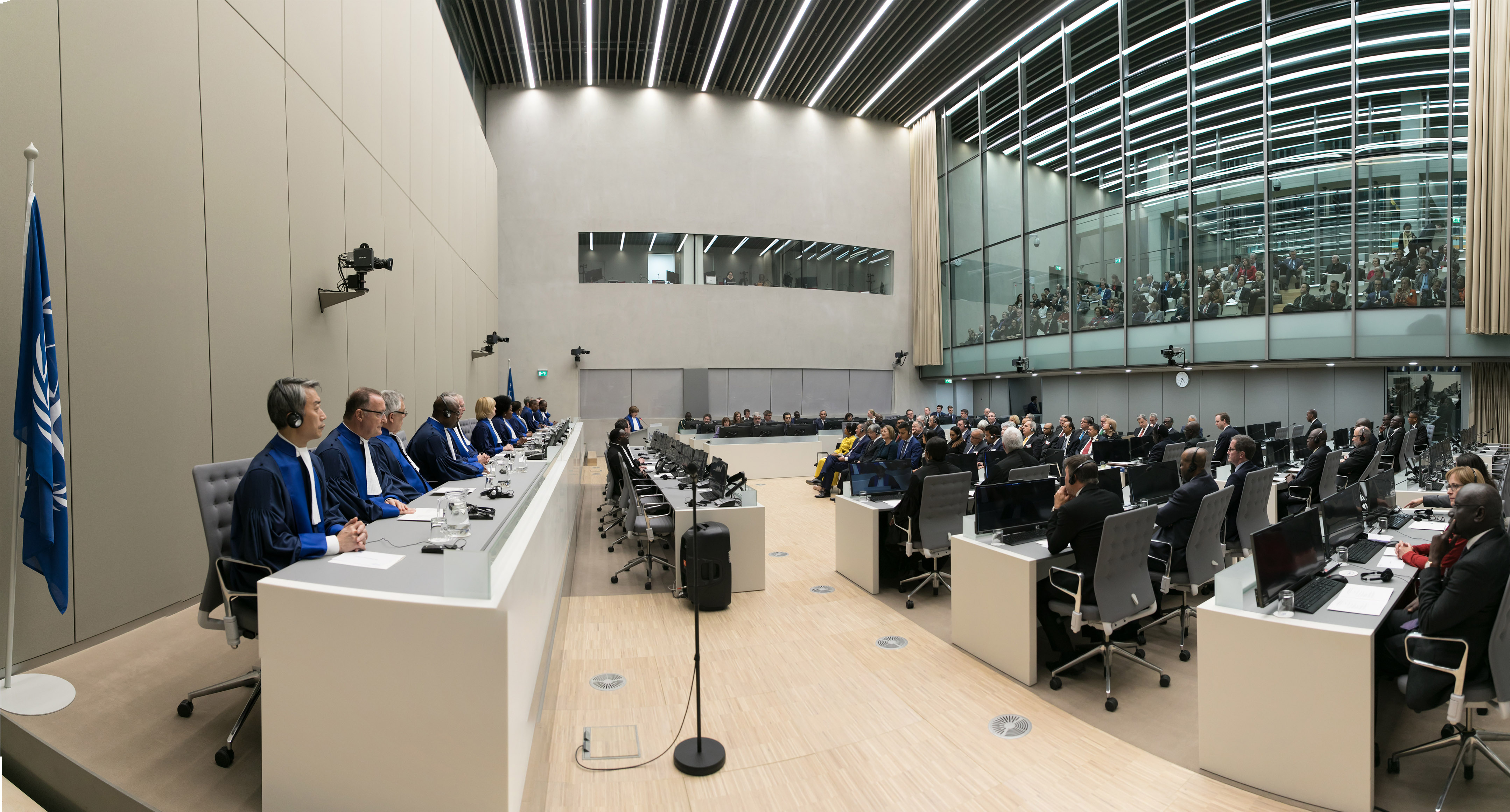 The Judges of the International Criminal Court and eminent guests of the opening of the ICC judicial year 2018 held on 18 January 2018 at the seat of the Court in The Hague ©ICC-CPI