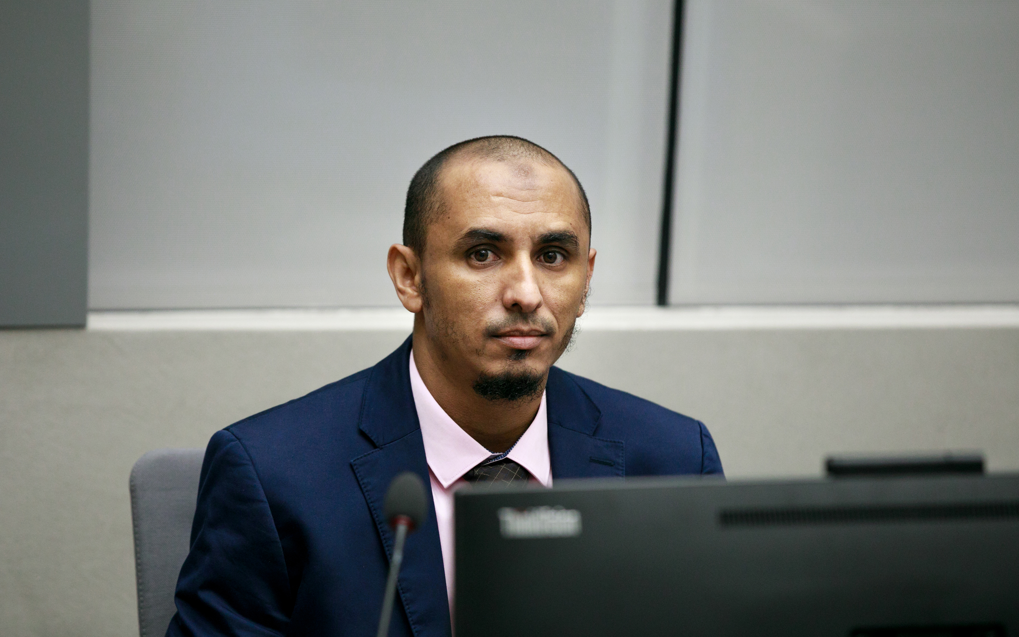 Mr Al Hassan during his initial appearance before the ICC on 4 April 2018 ©ICC-CPI
