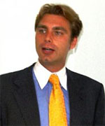 Mr. William Burke-White presenting the ICC-OTP Guest Lecture at the interim seat of the Court on 28 July 2006.