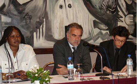From left to right: Ms. Fatou Bensouda, Deputy Prosecutor for Prosecutions, Mr. Luis Moreno Ocampo, Chief Prosecutor. © ICC-CPI