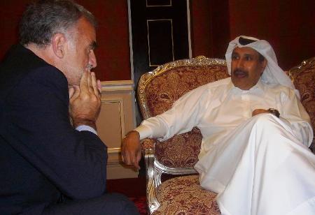 ICC Prosecutor Luis Moreno-Ocampo meets with Qatar Prime Minister and Minister of Foreign Affairs, H.H. Sheikh Hamad bin Jasim bin Jabir al-Thani 
