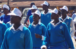 School children participate in the eighth anniversary event © ICC-CPI