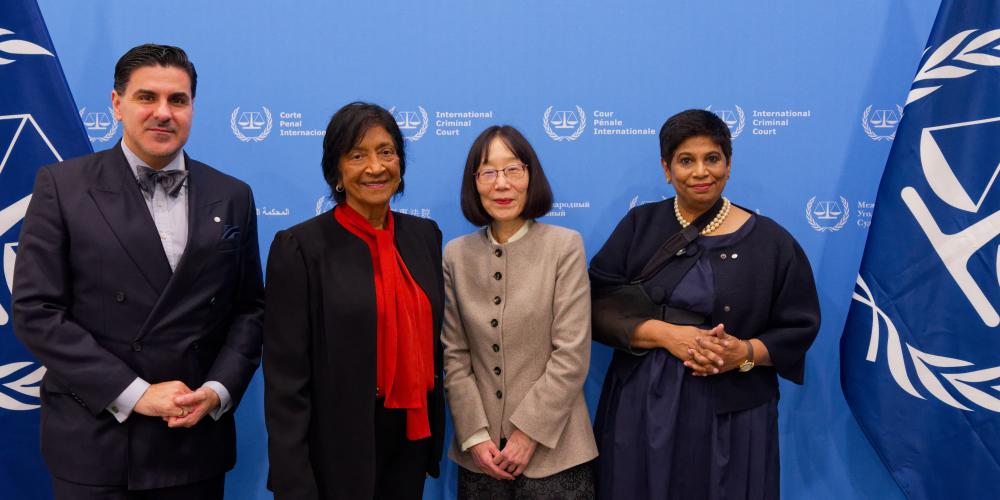 Nobel Peace Prize laureate Navi Pillay visits International Criminal Court