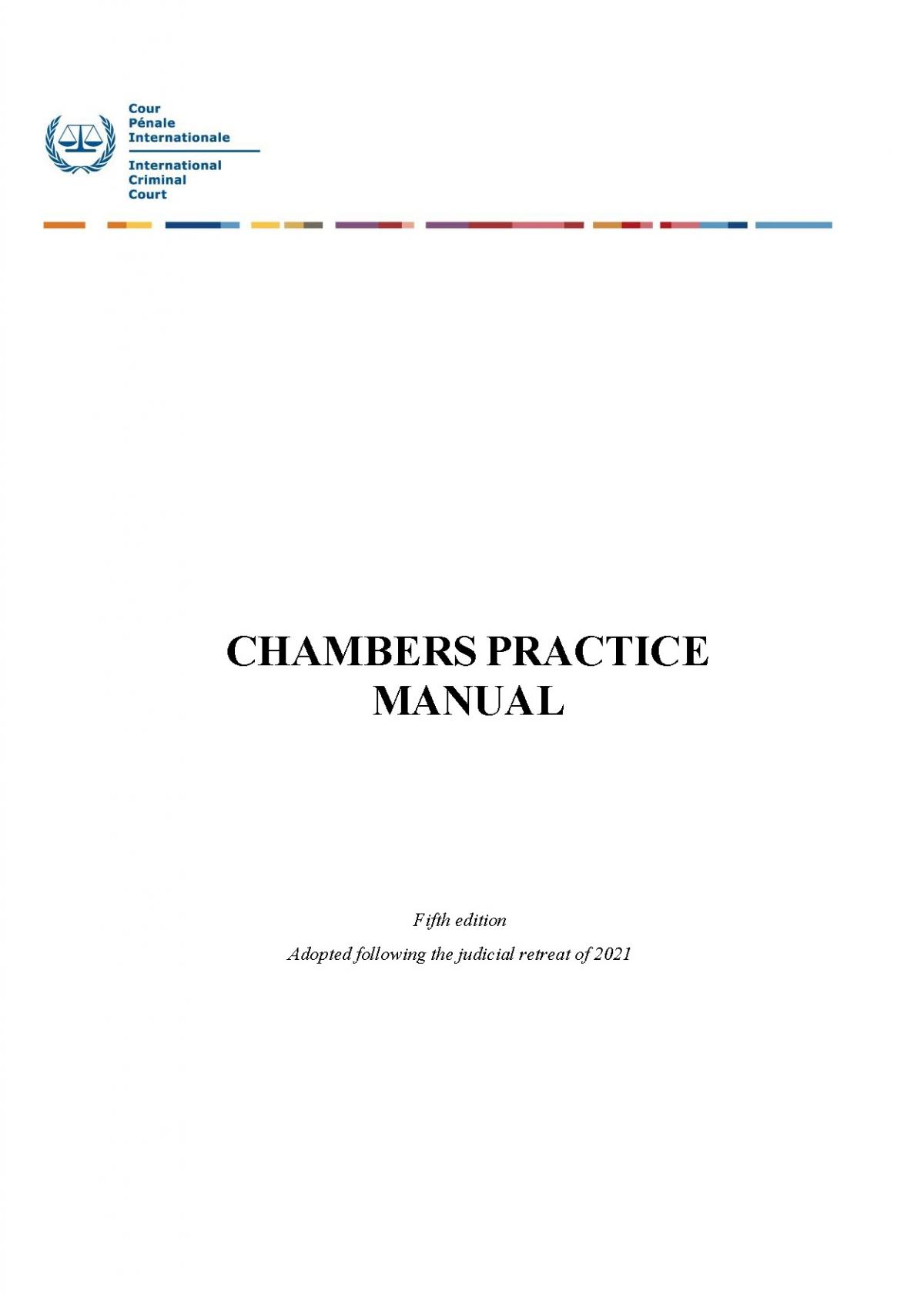 Chambers Practice Manual