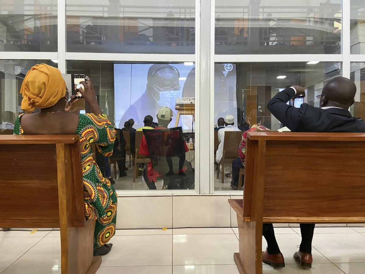 The big screen mounted in the hearings room of the Special Criminal Court for the streaming of the trial was part of an ongoing campaign, “Le Grand Débat sur la Justice”, crafted to enable access to information to all. 