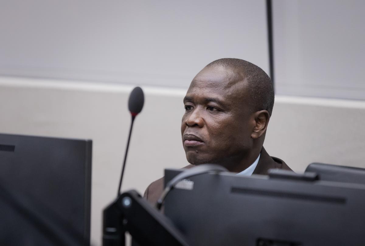 Mr Dominic Ongwen during the hearing held on 15 December 2022 by the ICC Appeals Chamber ©ICC-CPI