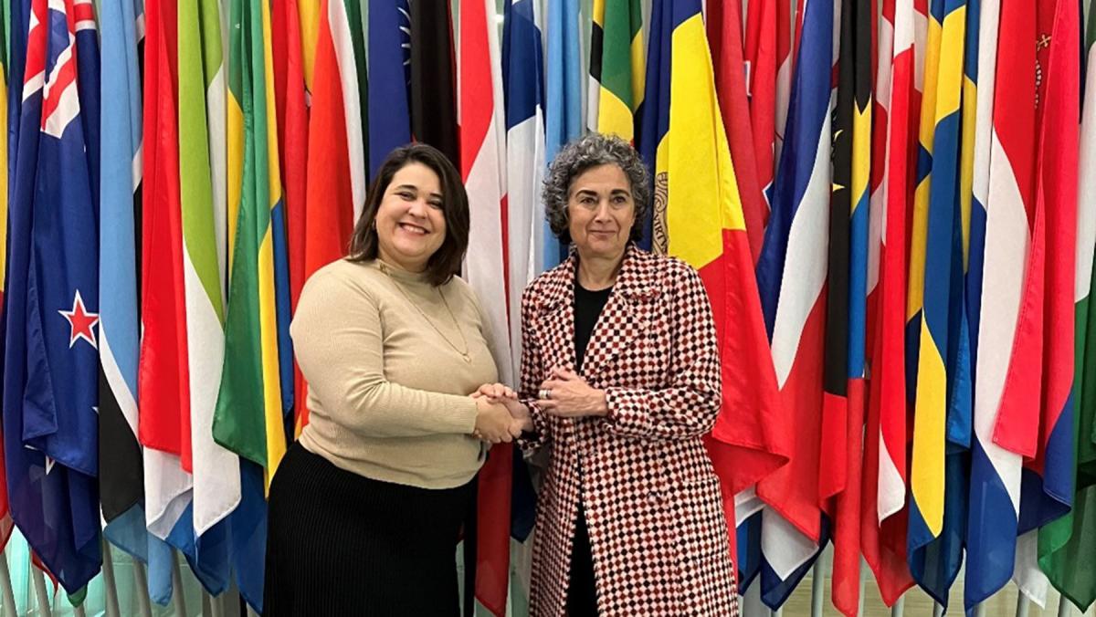 Photo: H.E. Esther Rabasa Grau, Ambassador of the Principality of Andorra to the European Union, the Kingdom of Belgium, the Kingdom of the Netherlands and the Grand Duchy of Luxembourg with Deborah Ruiz Verduzco, Executive Director of the Trust Fund for Victims at the International Criminal Court