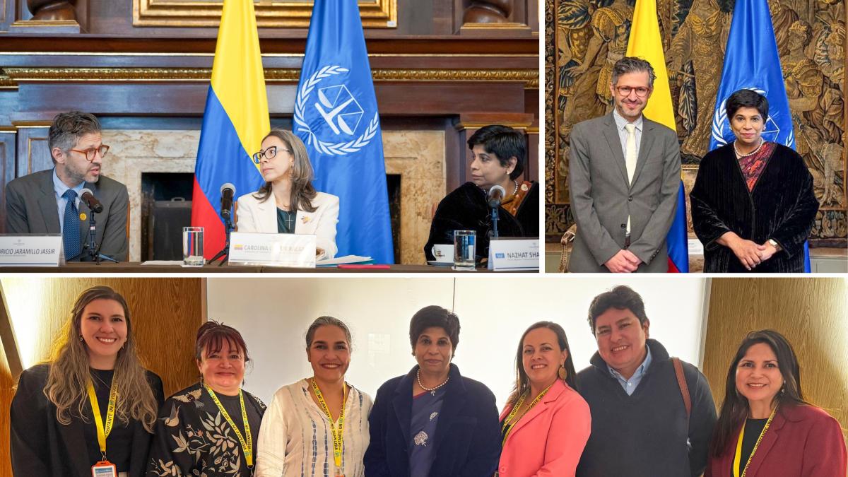 Lors de sa visite en Colombie, la procureure adjointe de la CPI, Nazhat Shameem Khan, a rencontré les autorités et des organisations de la société civile.