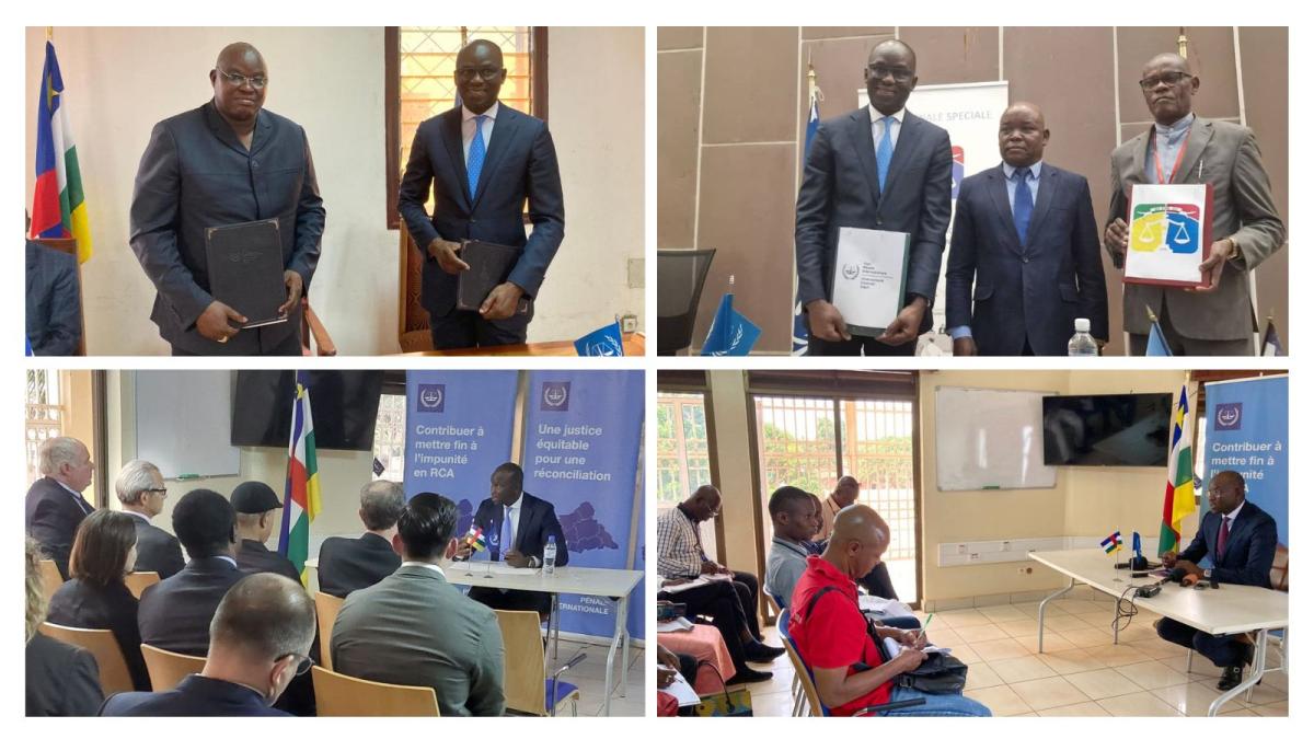 The Deputy Prosecutor of the International Criminal Court, Mame Mandiaye Niang, concludes his visit to the Central African Republic  on the occasion of the signing of two memoranda of understanding, deepening cooperation and complementarity with the national justice system